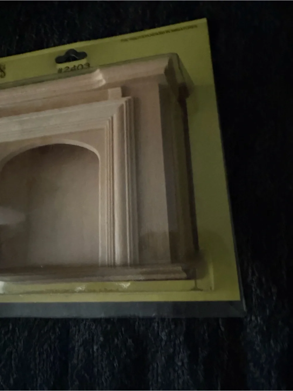 Housework’s Jamestown Fireplace Wood Dollhouse Mantel - Natural Wood